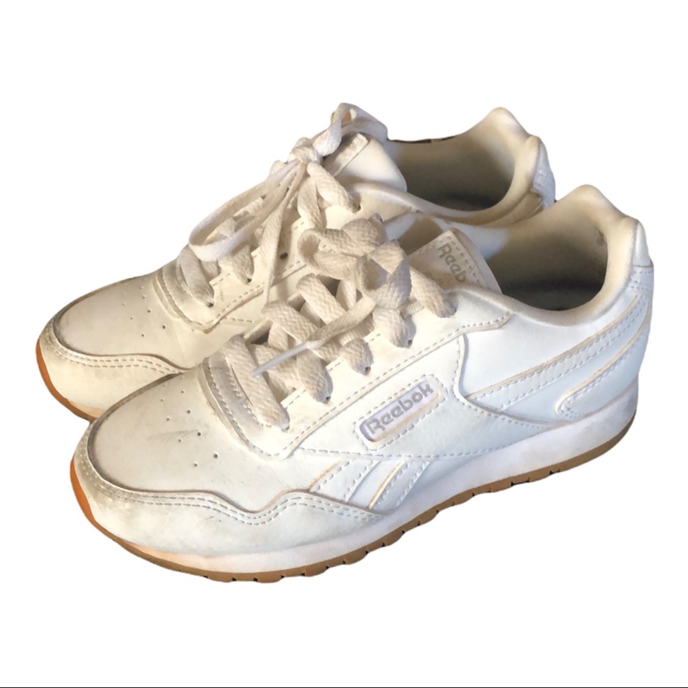 Reebok white youth kids sneakers 13